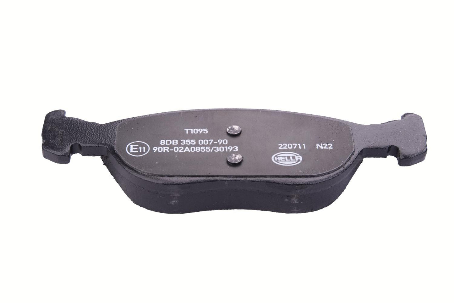 HELLA Brake pad set - T1095 - for e.g. ALFA ROMEO / FIAT / LANCIA 8DB355007-901