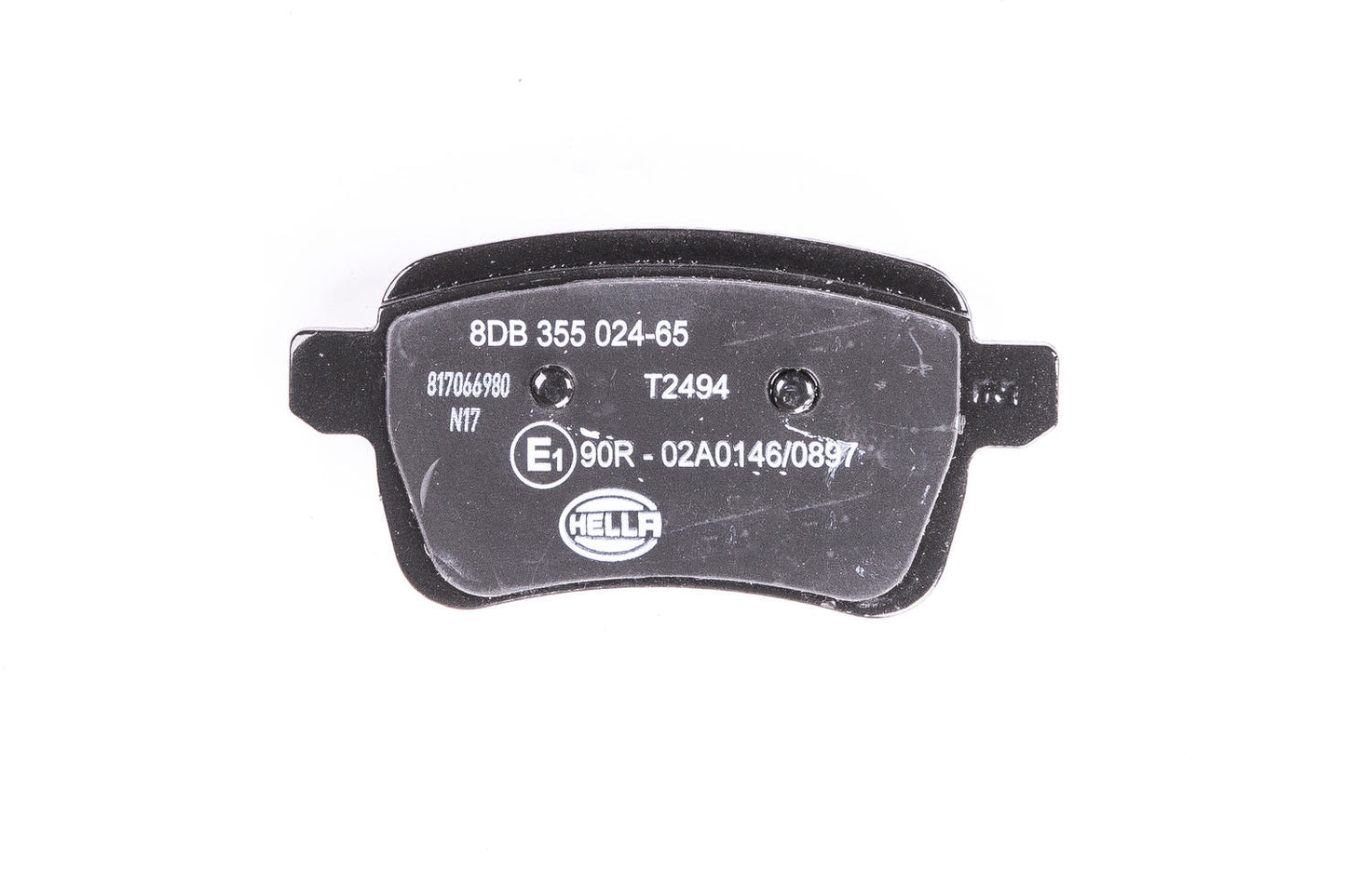 HELLA Brake pad set - T2494 - for e.g. OPEL / VAUXHALL 8DB355024-651