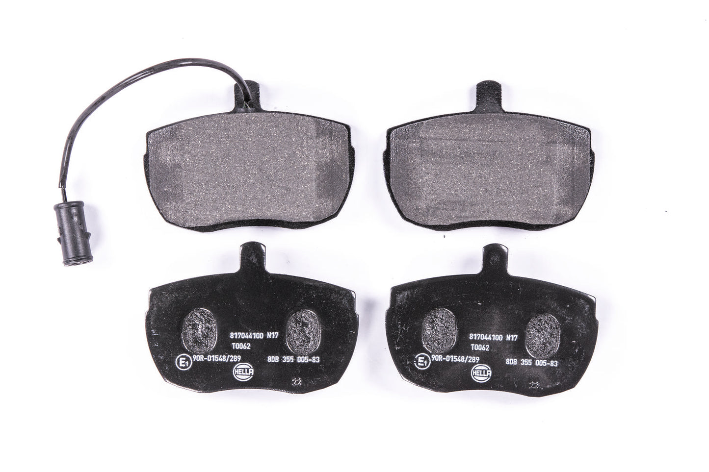 HELLA Brake pad set - T0062 - for e.g. ALFA ROMEO / CARBODIES / IVECO 8DB355005-831
