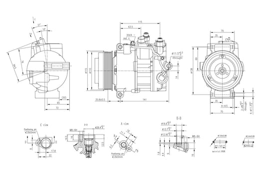 Hella Aircon Compressor 8FK366200-611