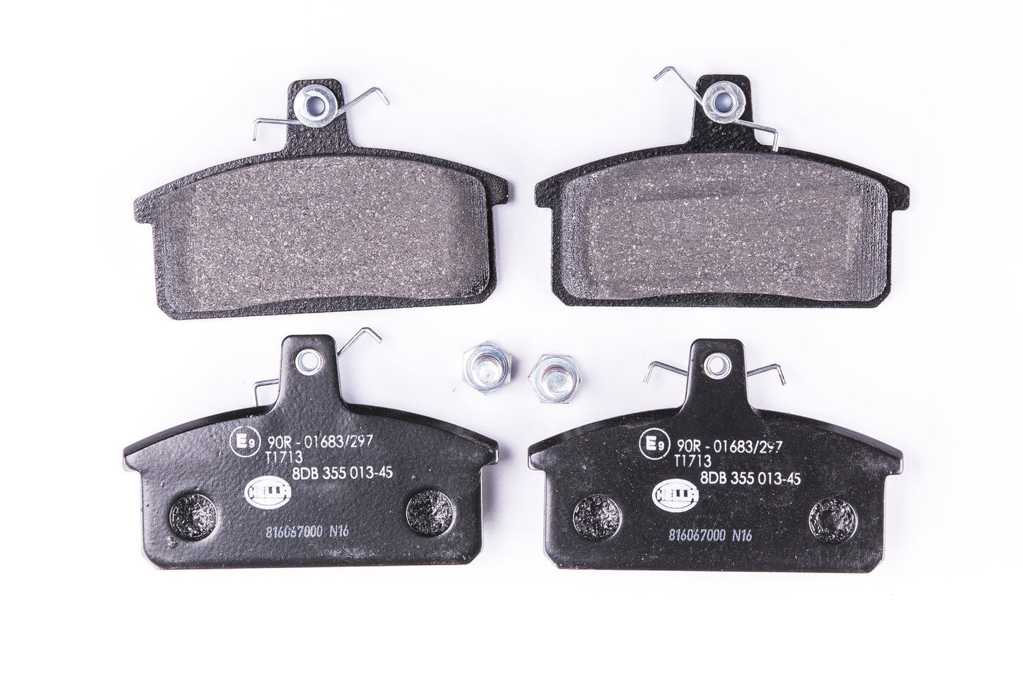 HELLA Brake pad set - T1713 - for e.g. IVECO / SUZUKI 8DB355013-451