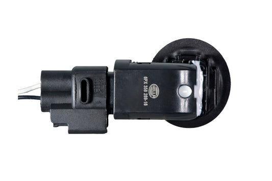 HELLA Sensor, park distance control - angled - 2-pin connector - Plugged - Cable: 160m 6PX358269-161