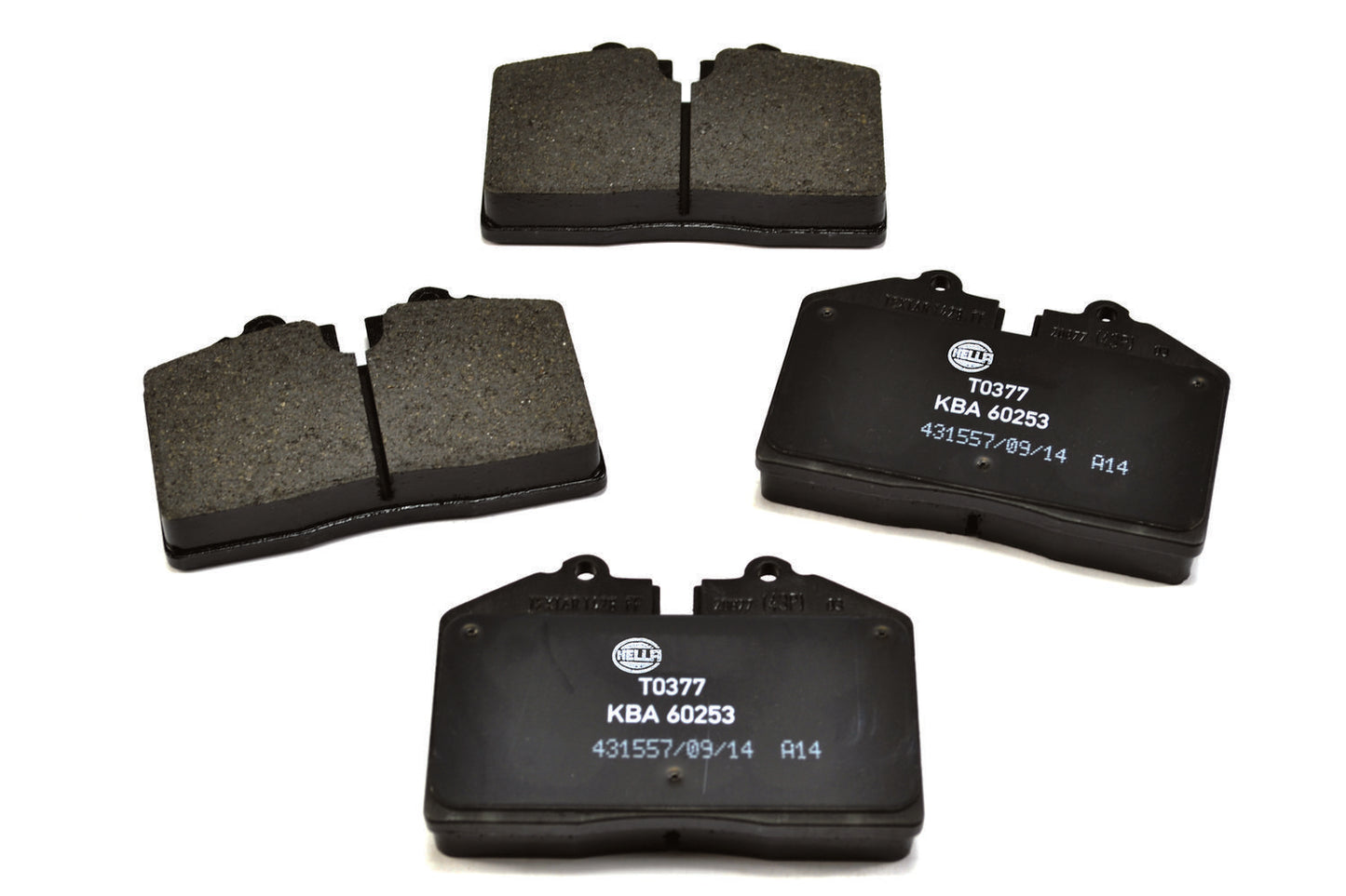 HELLA Brake pad set - T0377 - for e.g. PORSCHE 8DB355006-351