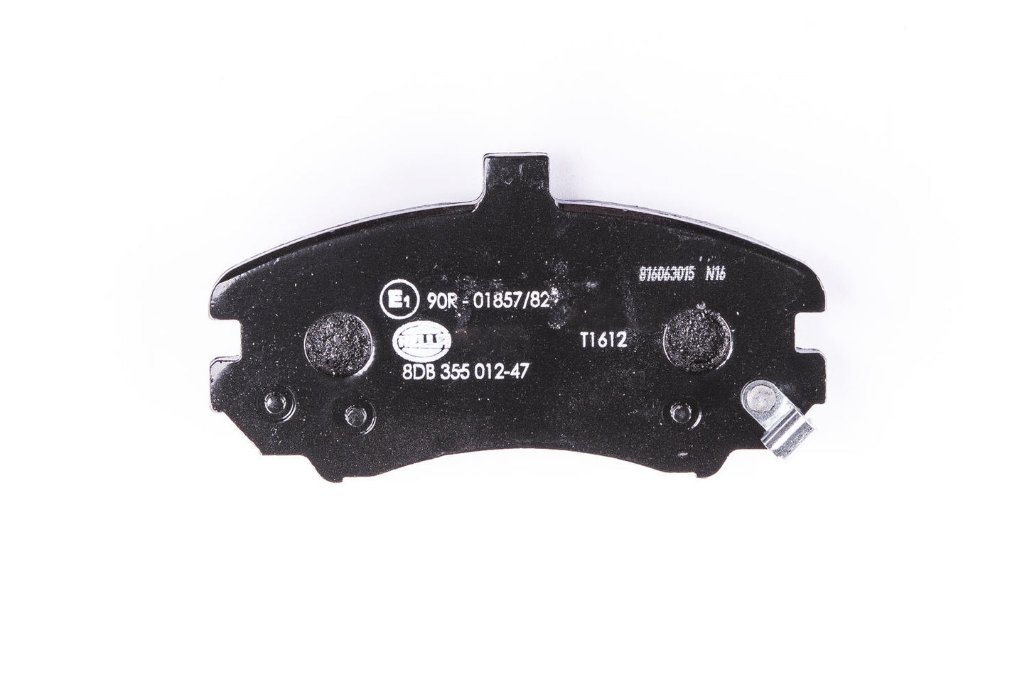 HELLA Brake pad set - T1612 - for e.g. HYUNDAI 8DB355012-471