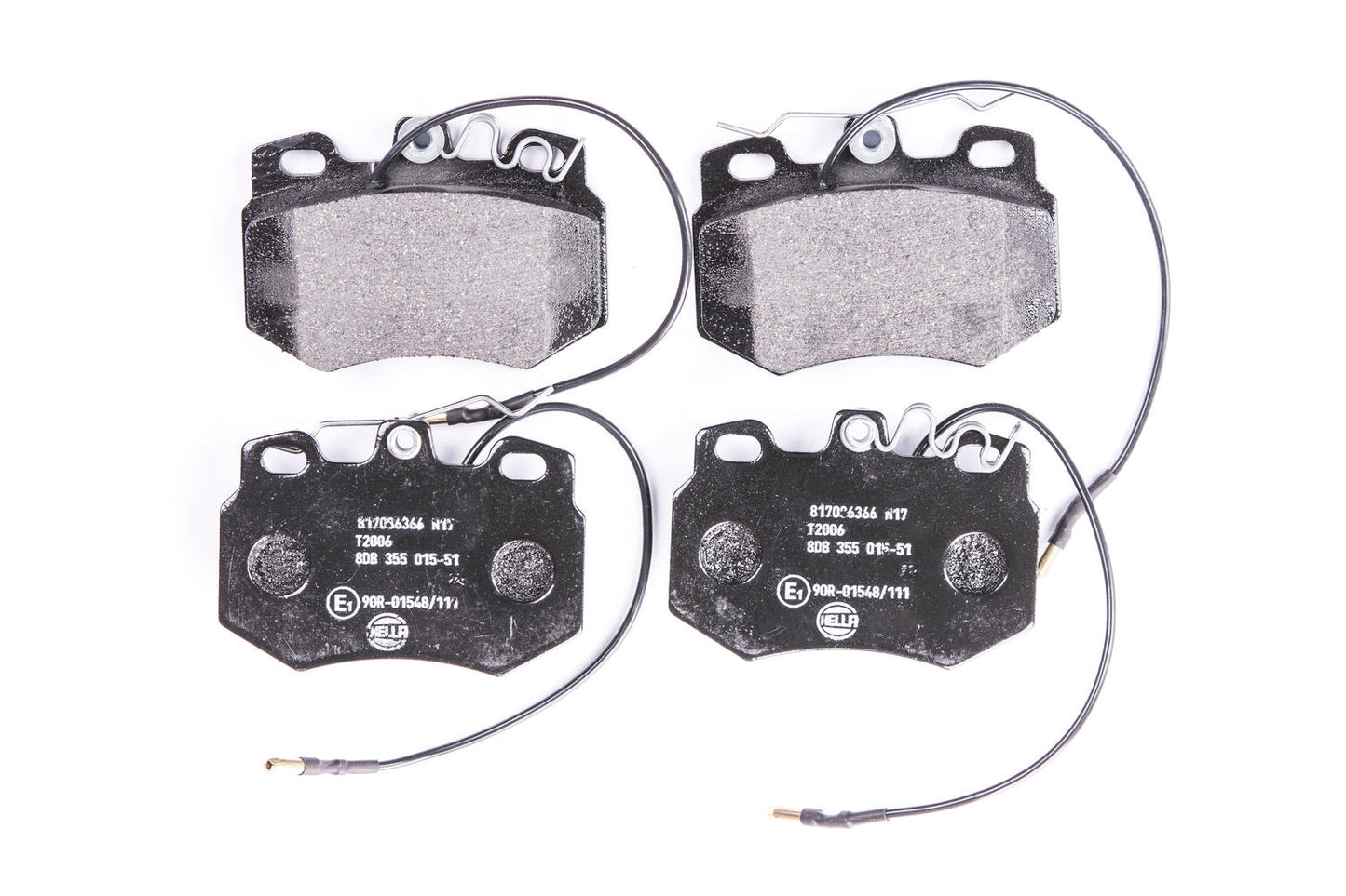 HELLA Brake pad set - T2006 - for e.g. CITROEN / DALLAS / MEGA / PEUGEOT 8DB355015-511