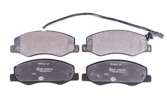 HELLA Brake pad set - T1971 - for e.g. NISSAN / OPEL / RENAULT / VAUXHALL 8DB355015-311