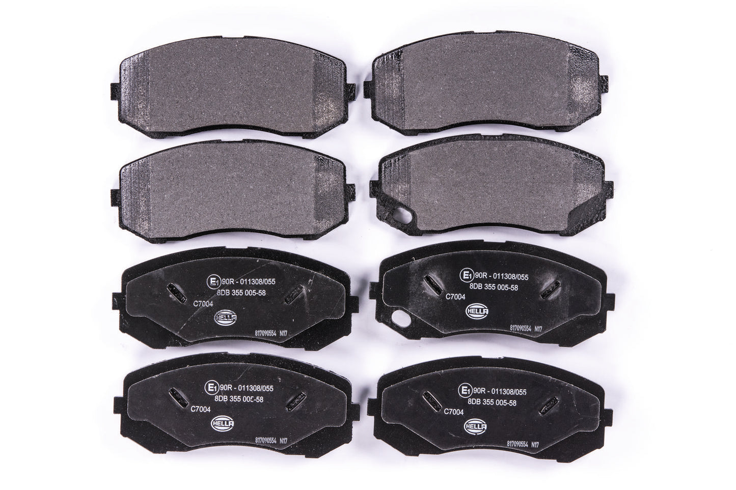 HELLA Brake pad set - C7004 - for e.g. MITSUBISHI 8DB355005-581