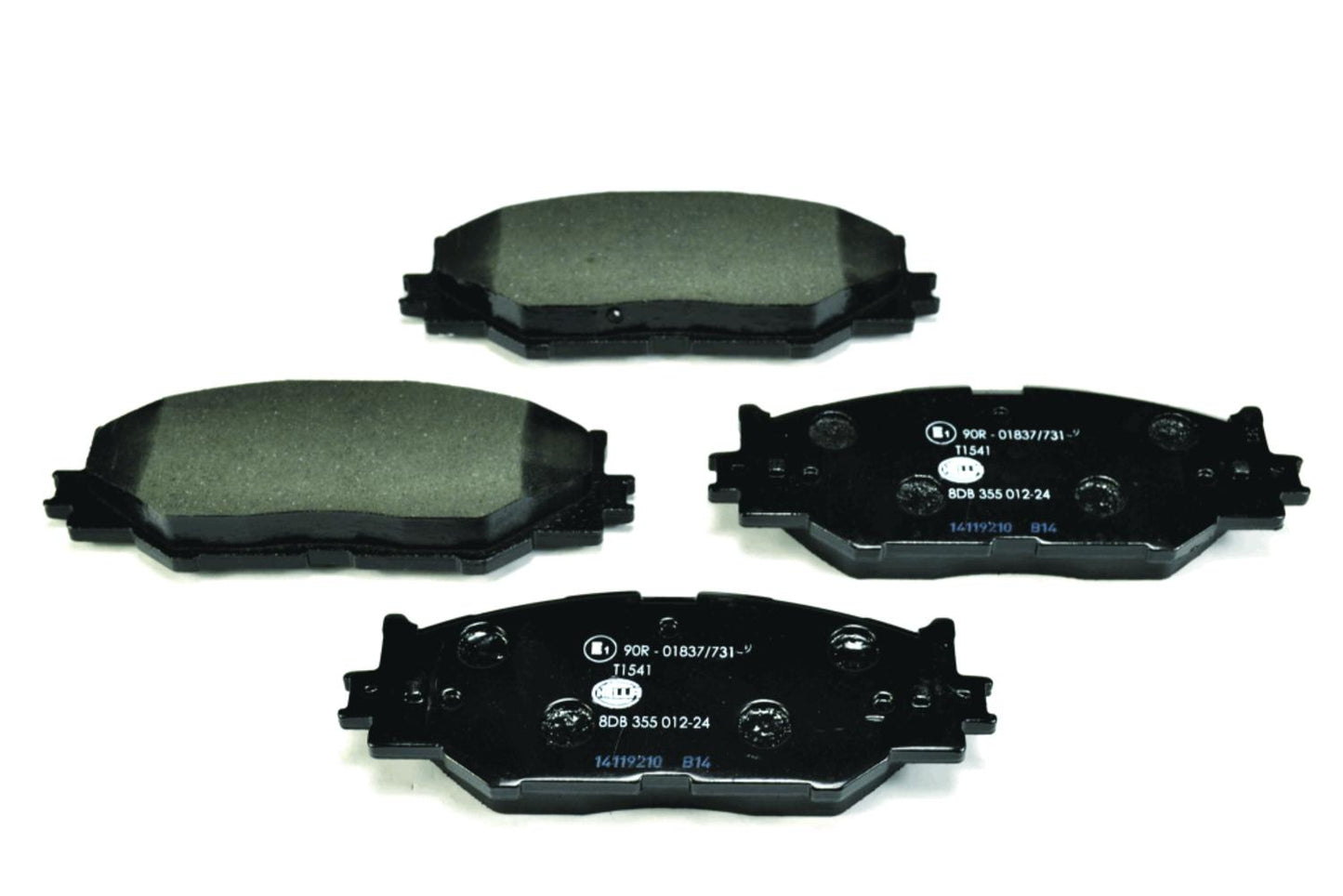 HELLA Brake pad set - T1541 - for e.g. LEXUS 8DB355012-241