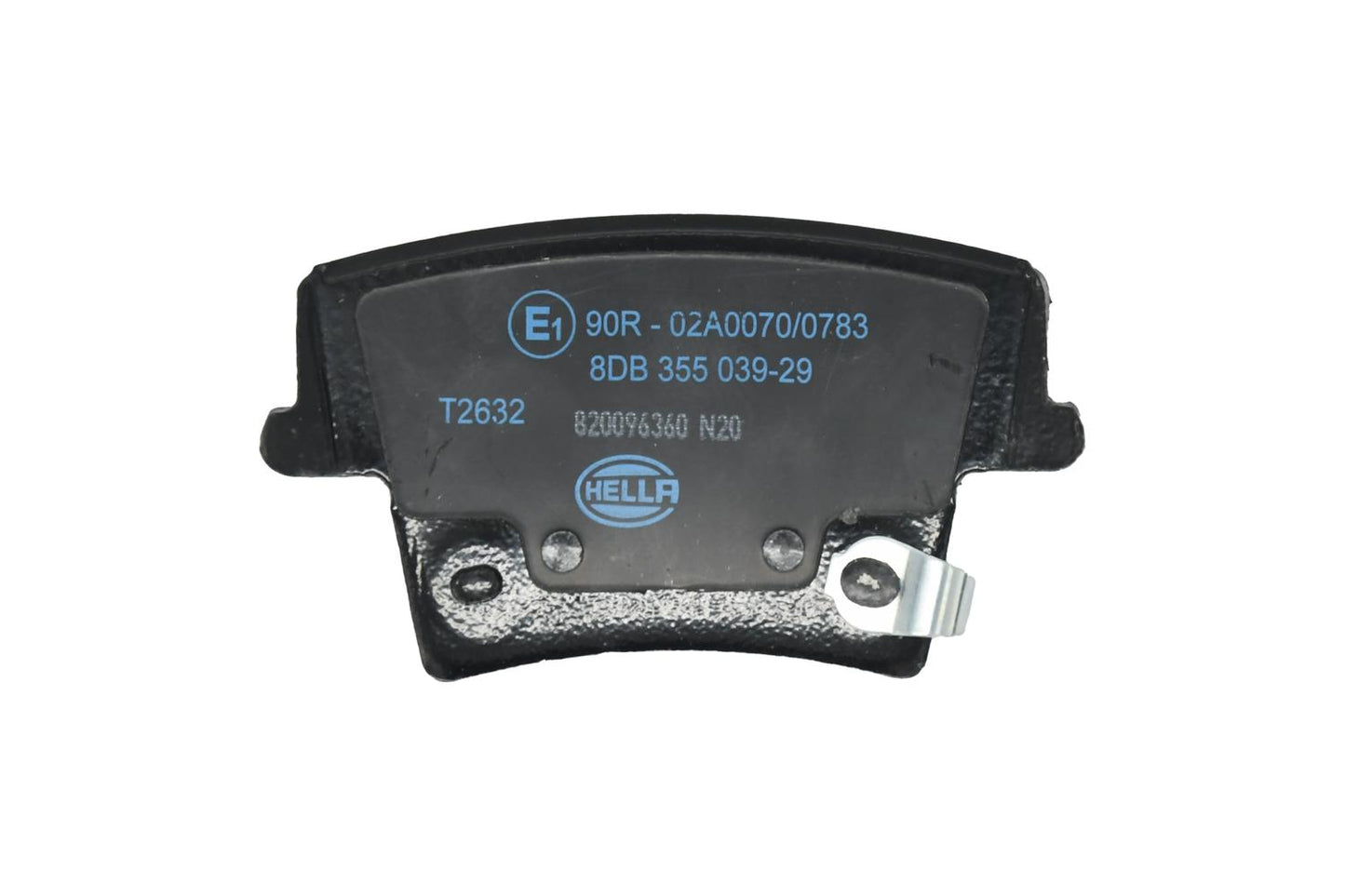 HELLA Brake pad set - T2632 - for e.g. CHRYSLER / DODGE 8DB355039-291