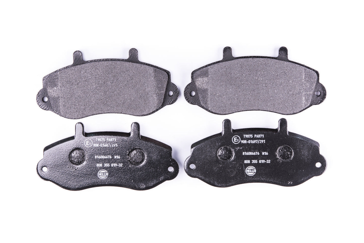 HELLA Brake pad set - T9075 - for e.g. OPEL / RENAULT / VAUXHALL 8DB355019-321