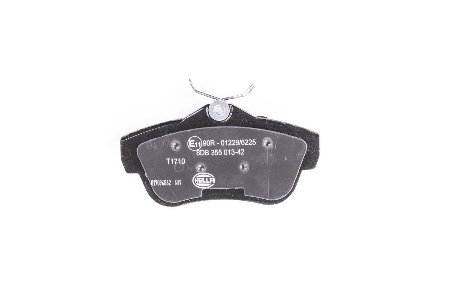 HELLA Brake pad set - T1710 - for e.g. CITROEN / FIAT / PEUGEOT / TOYOTA 8DB355013-421