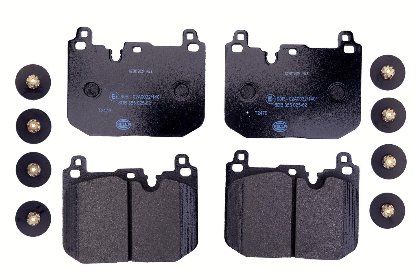 HELLA Brake pad set - T2479 - for e.g. MINI 8DB355025-621