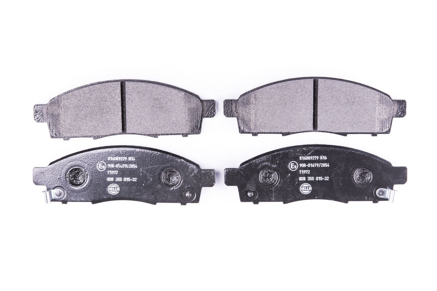 HELLA Brake pad set - T1972 - for e.g. MITSUBISHI / NISSAN 8DB355015-321
