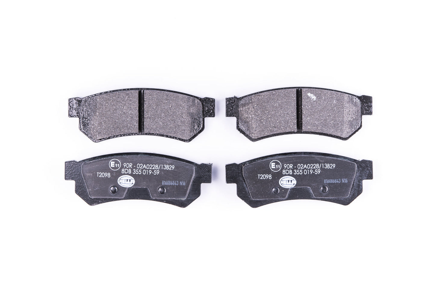 HELLA Brake pad set - T2098 - for e.g. CHEVROLET / DAEWOO 8DB355019-591