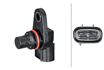 HELLA Sensor, camshaft position - 3-pin connector 6PU358381-201