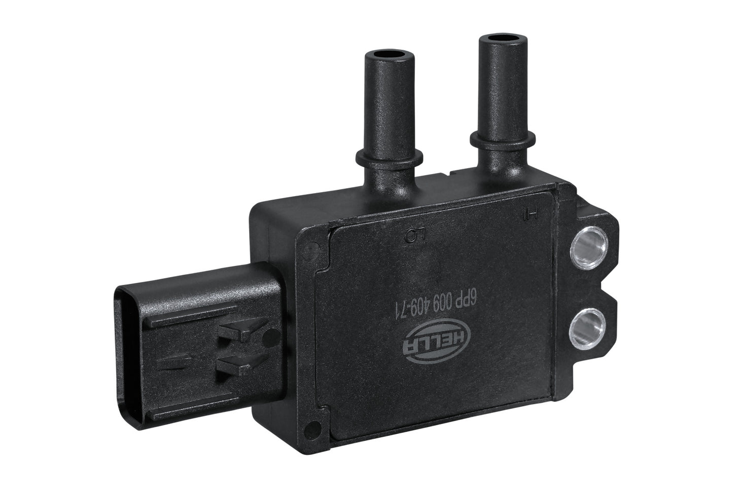 HELLA Sensor, exhaust pressure - 4-pin connector - Flange mounting 6PP009409-711