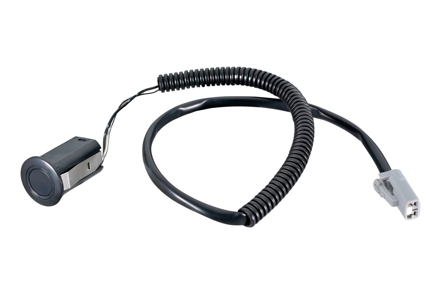 HELLA Sensor, park distance control - straight - 2-pin connector - Plugged - Cable: 49 6PX358269-191