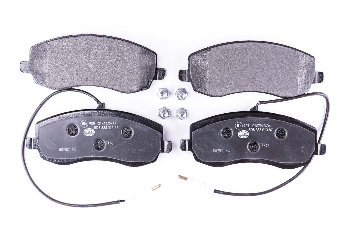 HELLA Brake pad set - T1761 - for e.g. CITROEN / FIAT / LANCIA / PEUGEOT 8DB355013-871