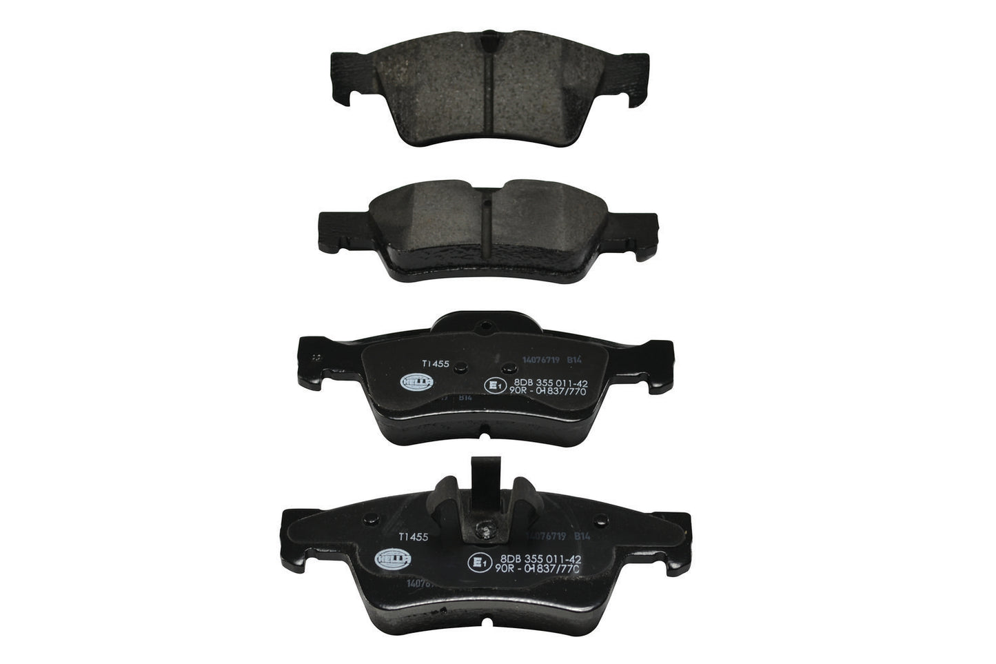 HELLA Brake pad set - T1455 - for e.g. MERCEDES-BENZ 8DB355011-421
