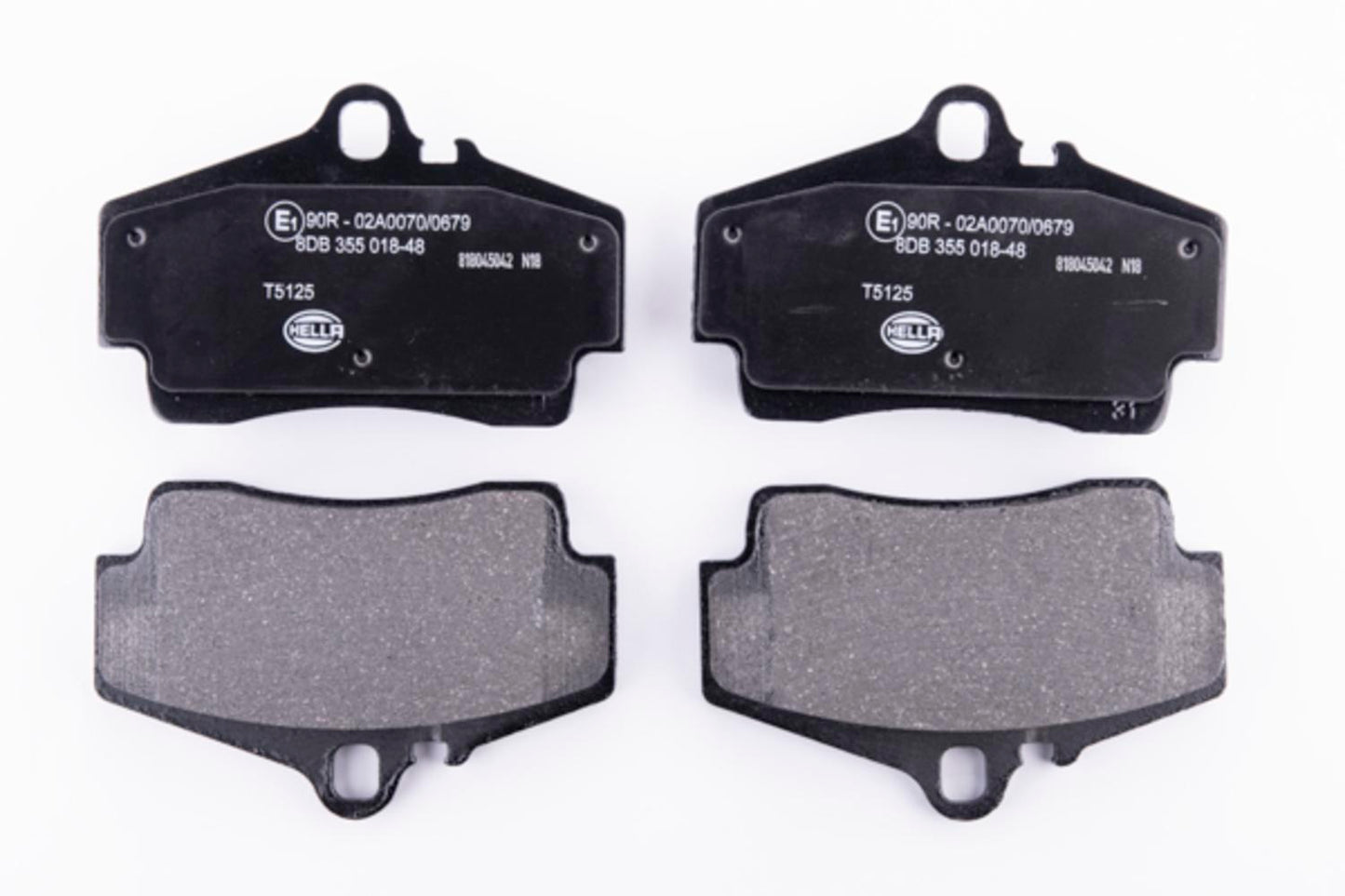 HELLA Brake pad set - T5125 - for e.g. PORSCHE 8DB355018-481