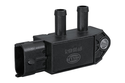HELLA Sensor, exhaust pressure - 3-pin connector - Flange mounting 6PP009409-751