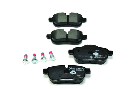 HELLA Brake pad set - T1858 - for e.g. BMW 8DB355014-621