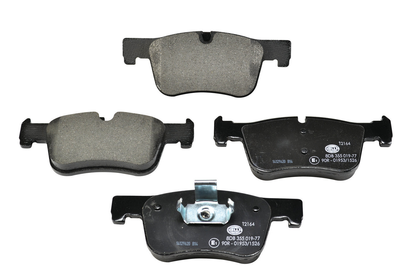 HELLA Brake pad set - T2164 - for e.g. BMW 8DB355019-771