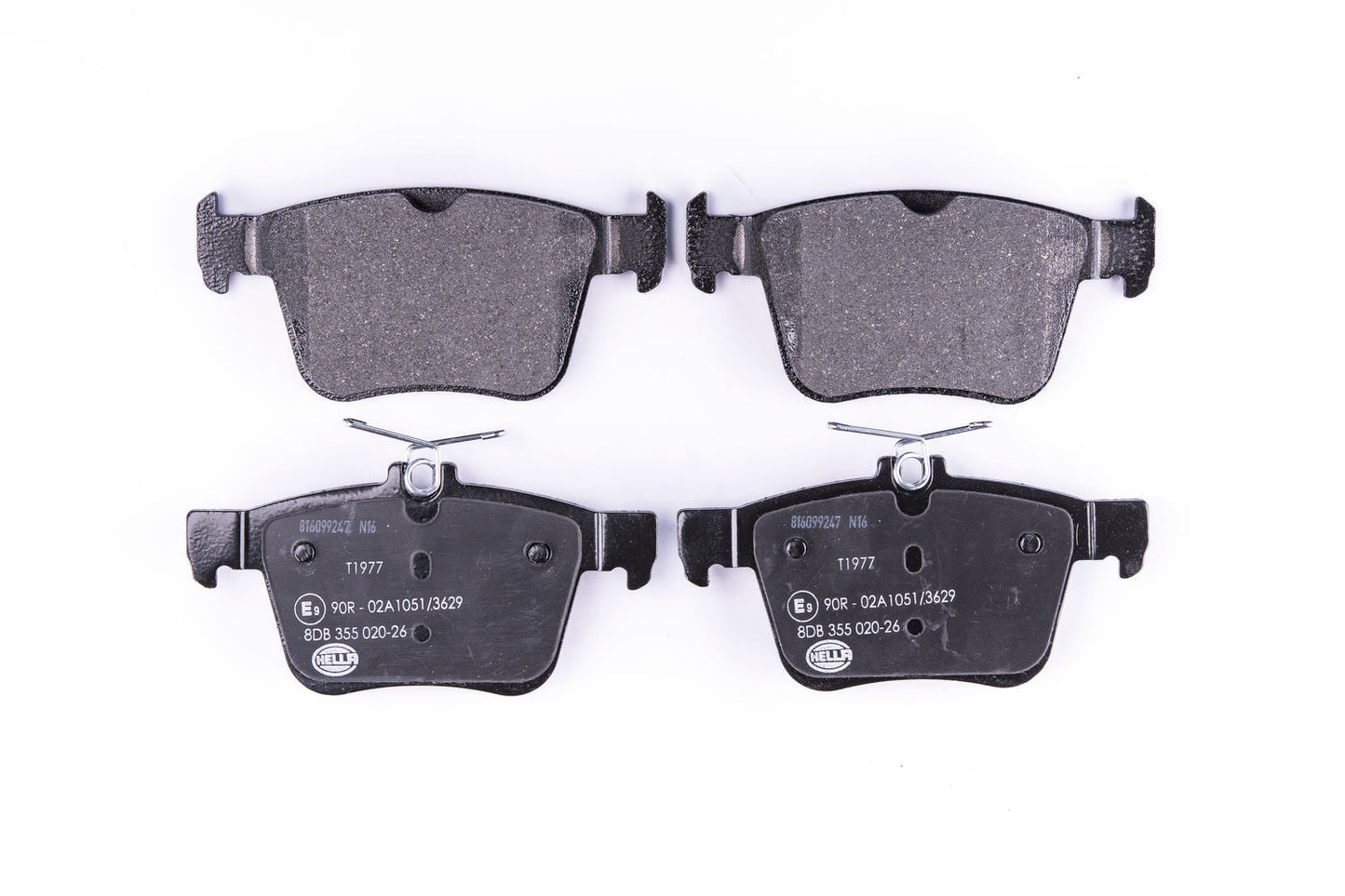 HELLA Brake pad set - T1977 - for e.g. AUDI / CUPRA / SEAT / SKODA / VOLKSWAGEN 8DB355020-261