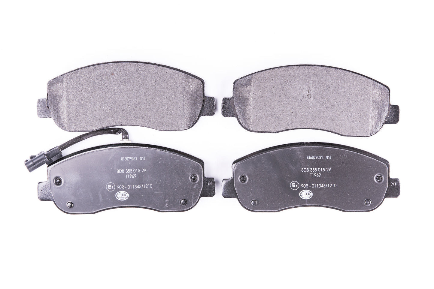 HELLA Brake pad set - T1969 - for e.g. NISSAN / OPEL / RENAULT / VAUXHALL 8DB355015-291