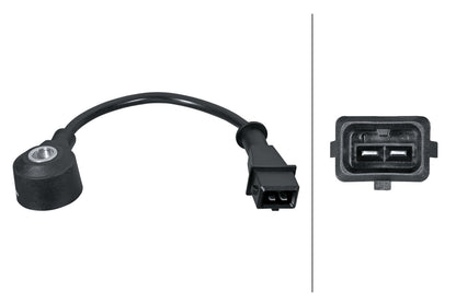 HELLA Knock Sensor - 2-pin connector 6PG013114-861
