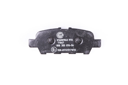 HELLA Brake pad set - T1847 - for e.g. INFINITI / NISSAN / SUZUKI 8DB355014-561