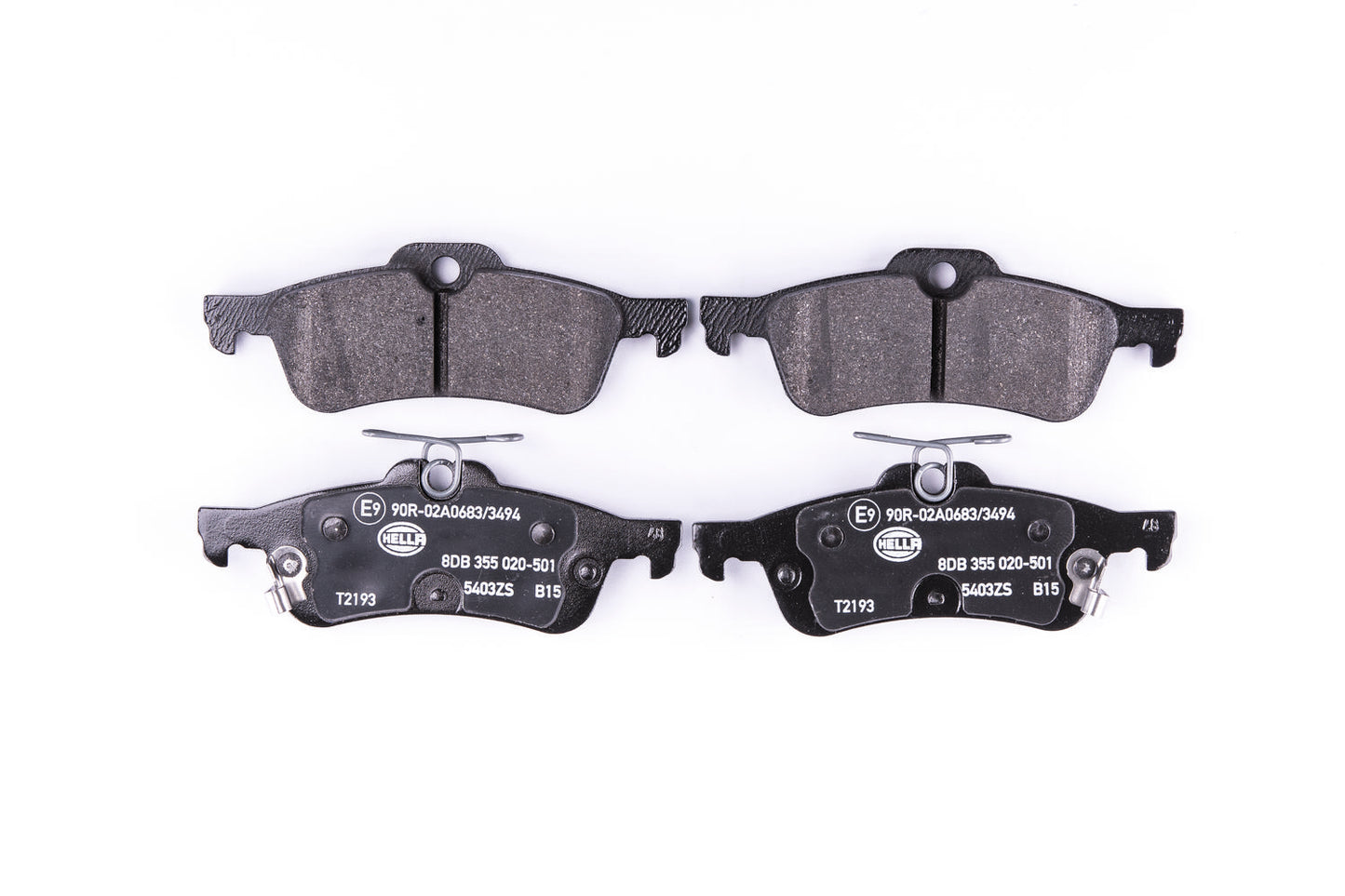 HELLA Brake pad set - T2193 - for e.g. HONDA 8DB355020-501