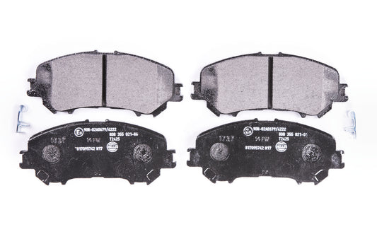 HELLA Brake pad set - T2425 - for e.g. NISSAN / RENAULT 8DB355021-861