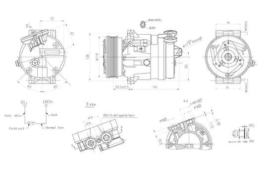 Hella Aircon Compressor 8FK366200-591