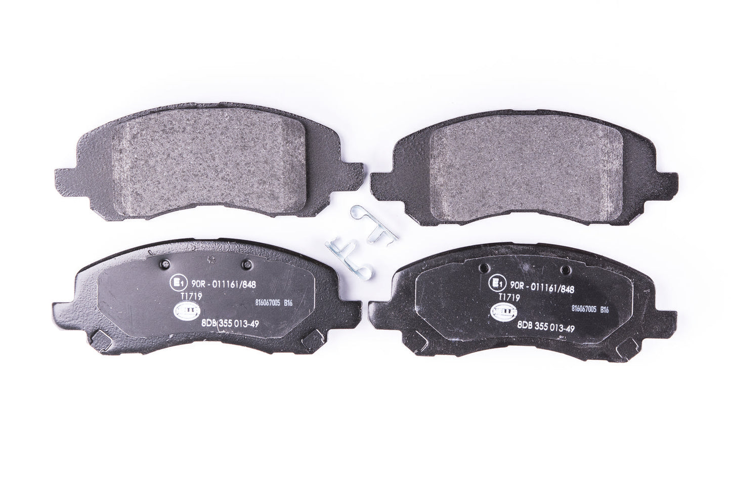 HELLA Brake pad set - T1719 - for e.g. CHRYSLER / DODGE / JEEP / MITSUBISHI 8DB355013-491