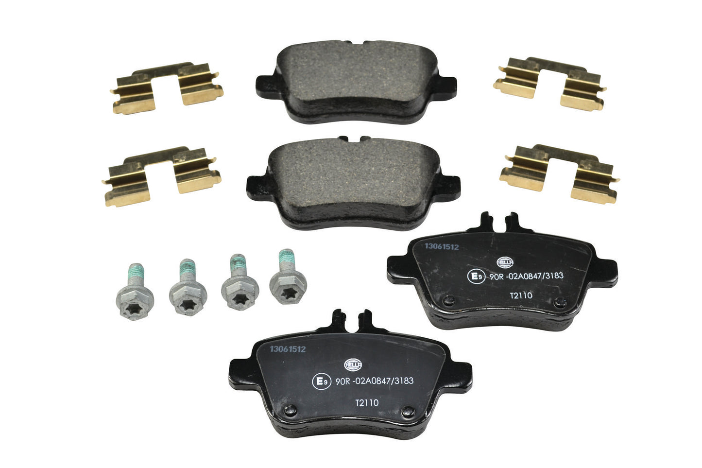 HELLA Brake pad set - T2110 - for e.g. MERCEDES-BENZ 8DB355019-641