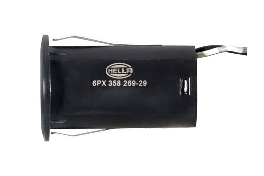 HELLA Sensor, park distance control - straight - 2-pin connector - Plugged - Cable: 12 6PX358269-291