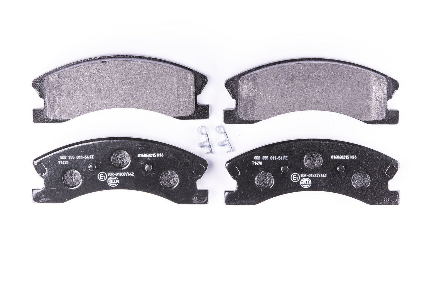 HELLA Brake pad set - T1470 - for e.g. JEEP 8DB355011-541