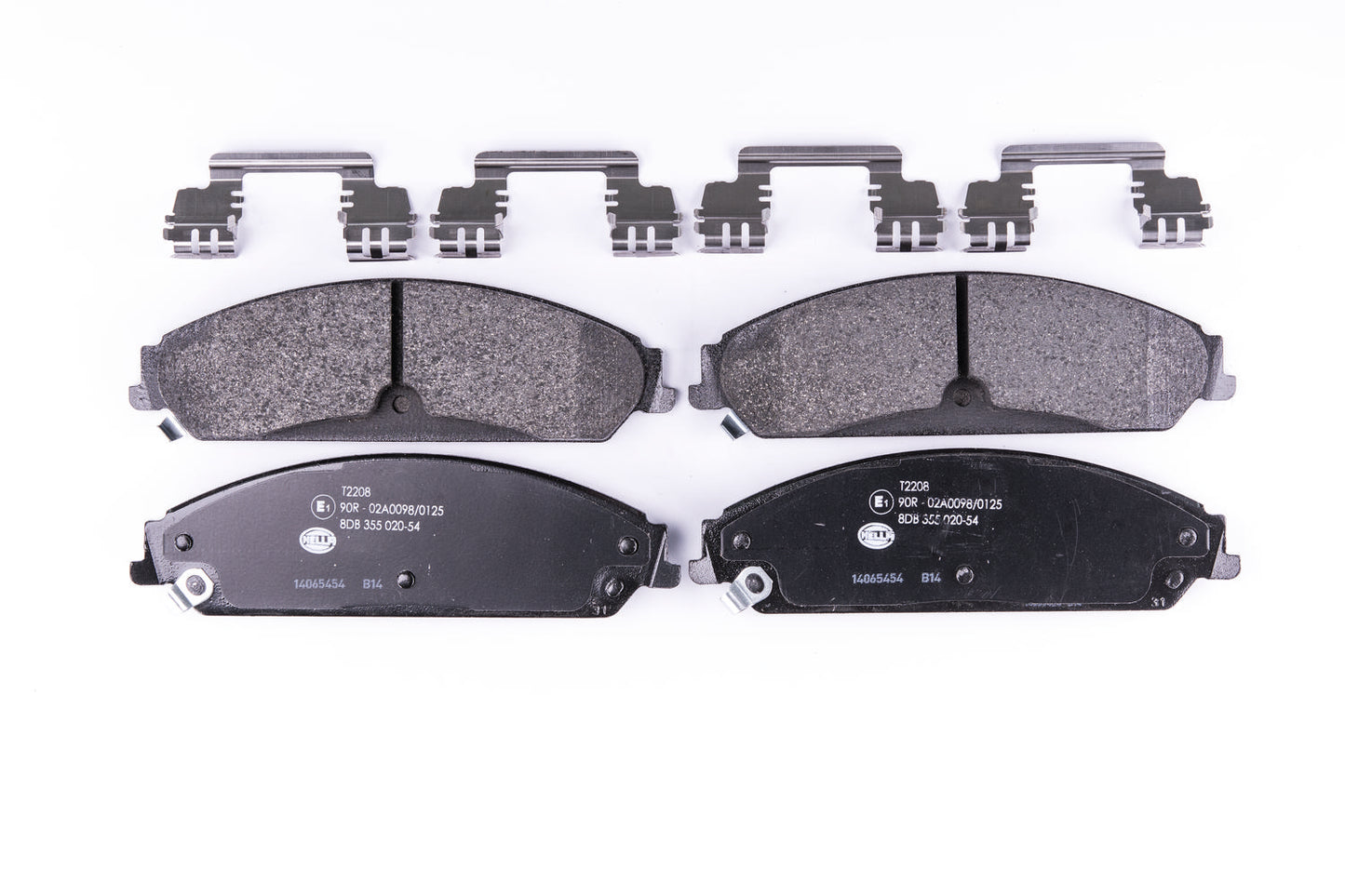 HELLA Brake pad set - T2208 - for e.g. CHRYSLER / DODGE / LANCIA 8DB355020-541