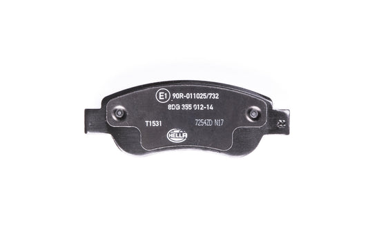 HELLA Brake pad set - T1531 - for e.g. CITROEN / PEUGEOT / TOYOTA 8DB355012-141