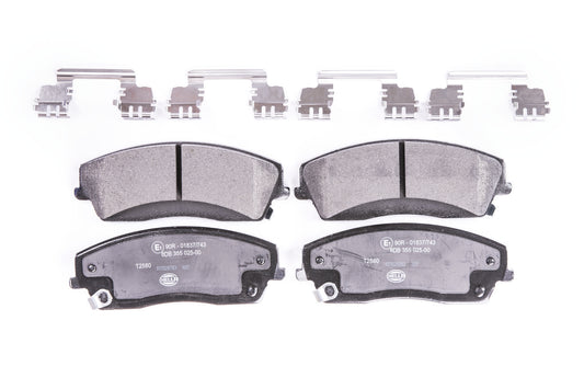 HELLA Brake pad set - T2580 - for e.g. CHRYSLER / DODGE 8DB355025-001