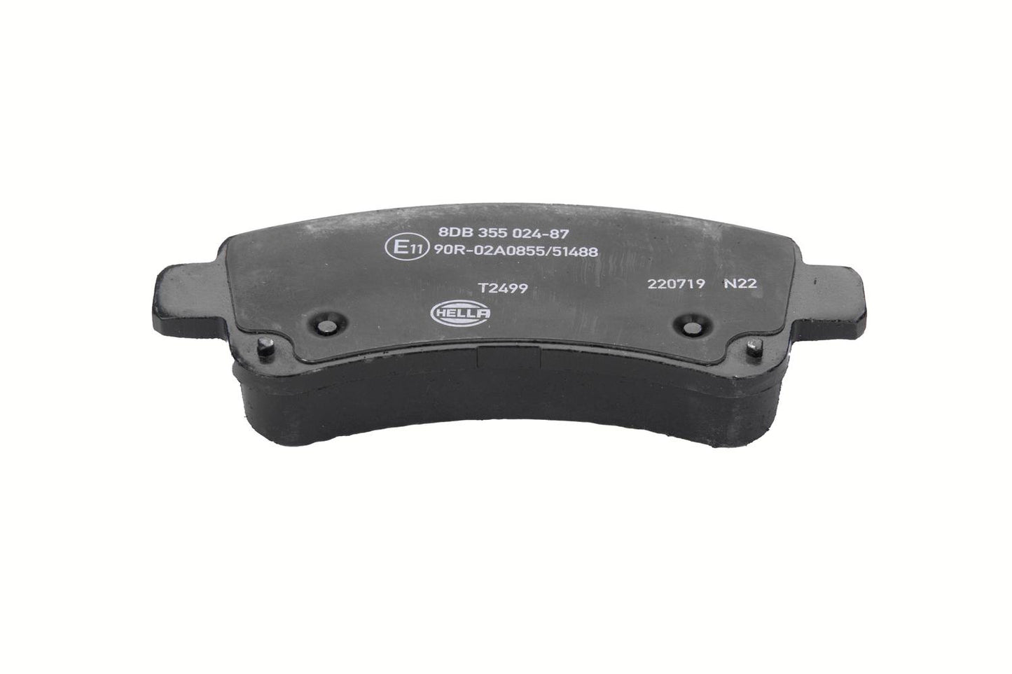 HELLA Brake pad set - T2499 - for e.g. CITROEN / FIAT / PEUGEOT 8DB355024-871