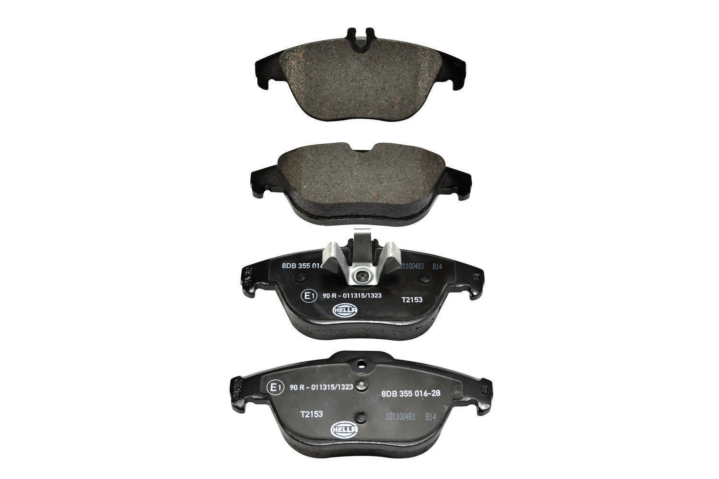 HELLA Brake pad set - T2153 - for e.g. MERCEDES-BENZ 8DB355016-281