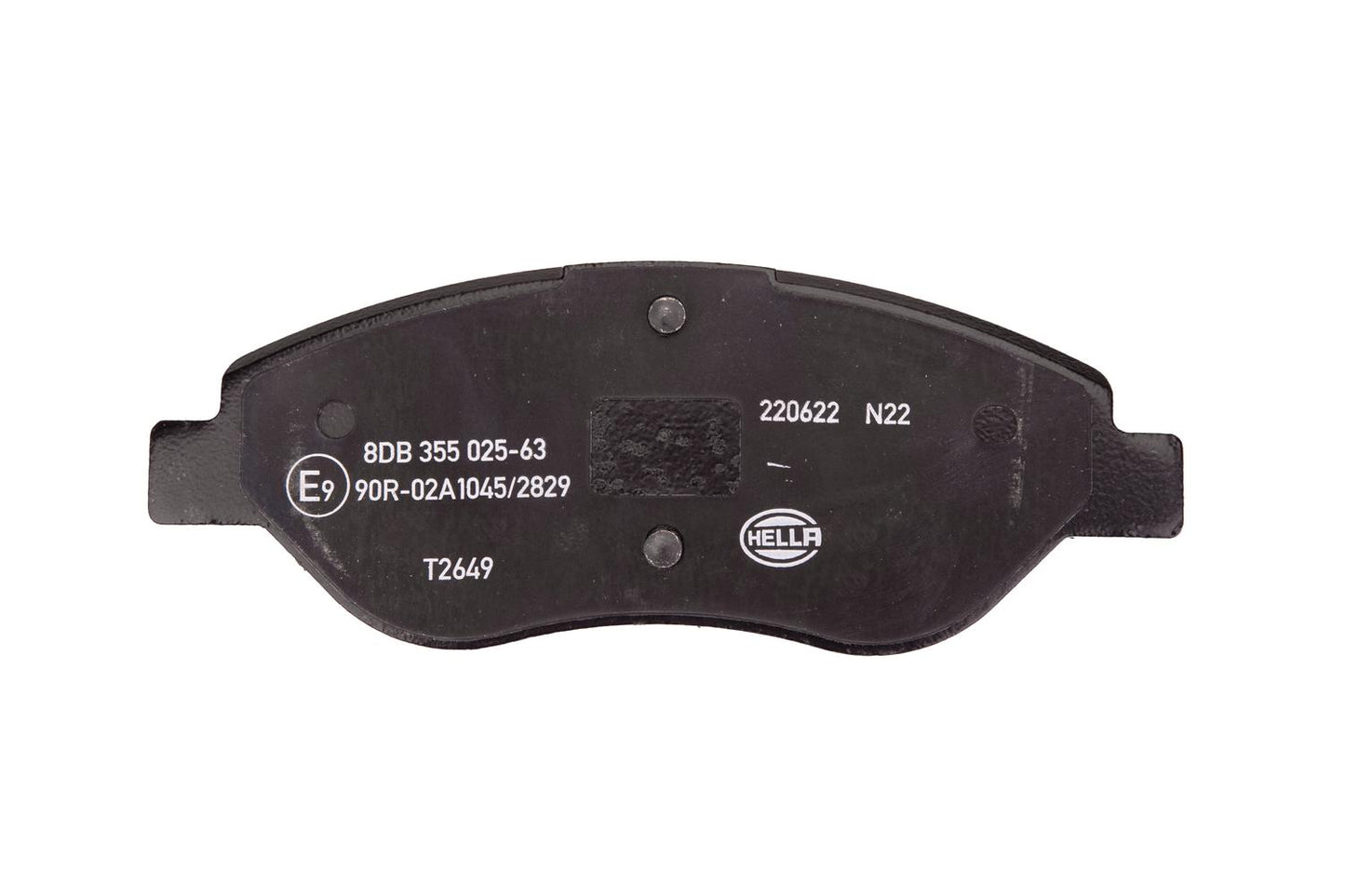 HELLA Brake pad set - T2649 - for e.g. FIAT 8DB355025-631