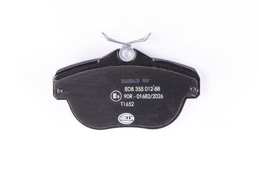 HELLA Brake pad set - T1652 - for e.g. CITROEN 8DB355012-881