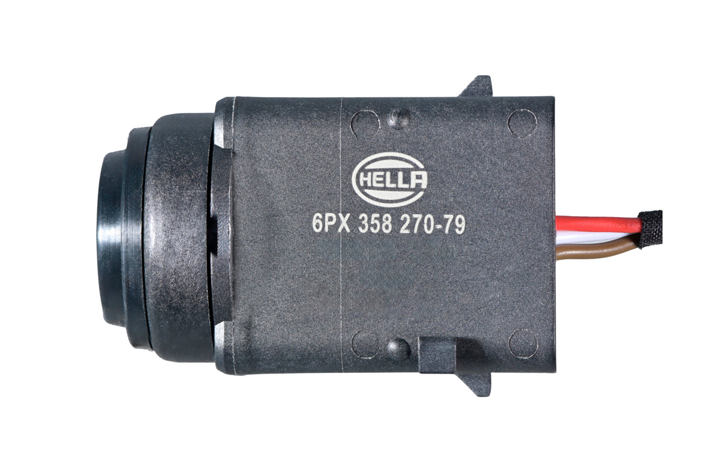 HELLA Sensor, park distance control - straight - 3-pin connector - Plugged - Cable: 27 6PX358270-791