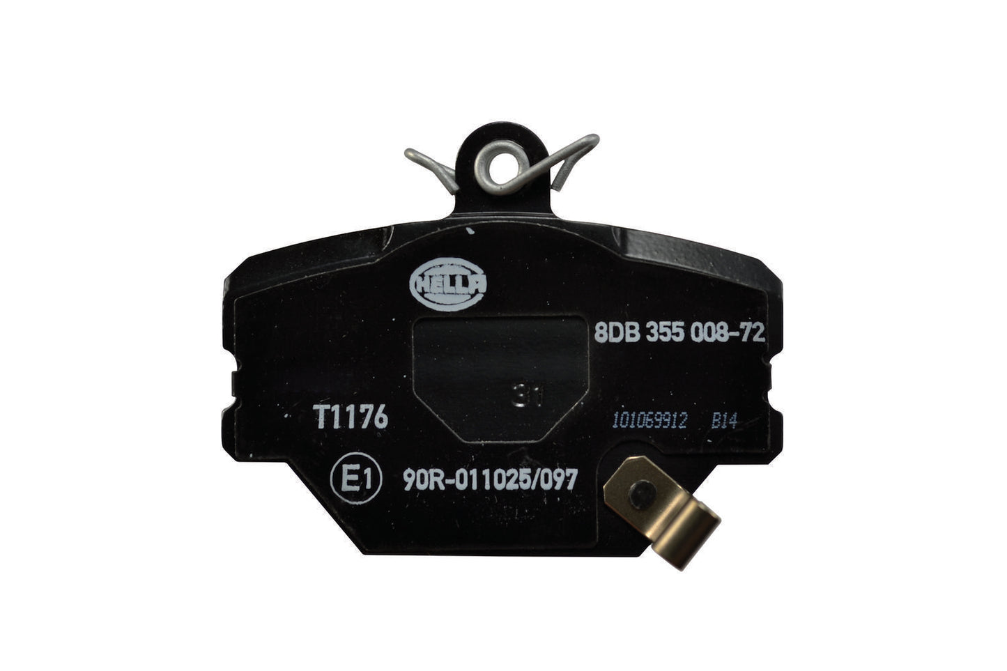 HELLA Brake pad set - T1176 - for e.g. SMART 8DB355008-721