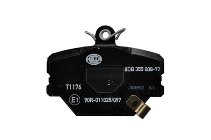 HELLA Brake pad set - T1176 - for e.g. SMART 8DB355008-721