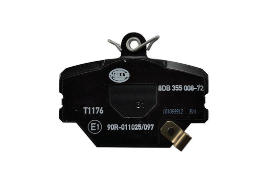 HELLA Brake pad set - T1176 - for e.g. SMART 8DB355008-721