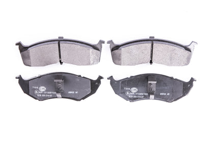 HELLA Brake pad set - T1916 - for e.g. CHRYSLER / DODGE / PLYMOUTH 8DB355014-971